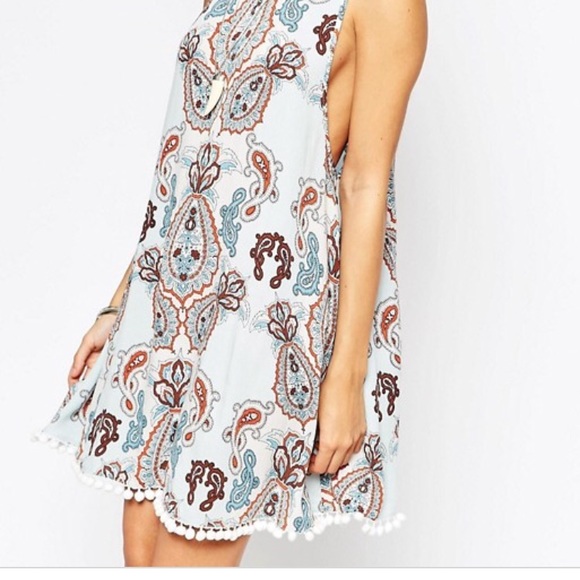 ASOS Dresses & Skirts - ASOS Paisley Pom Pom dress